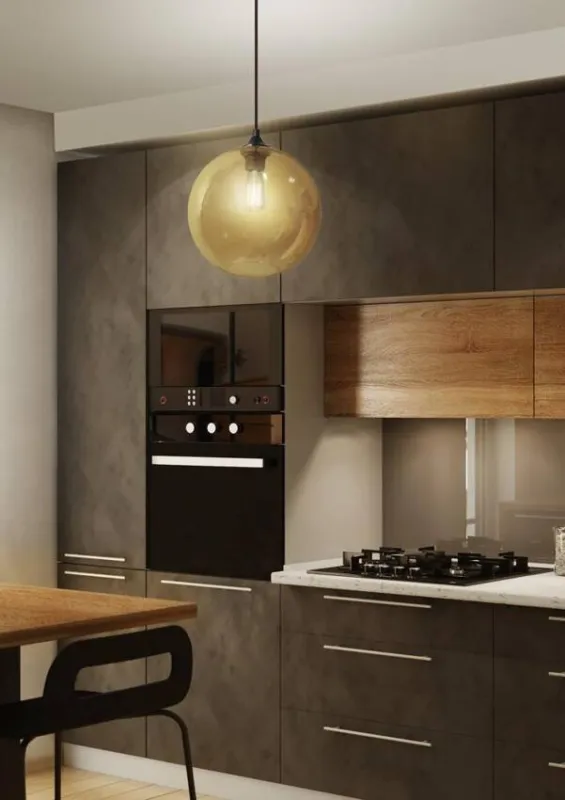 Bestseller Lampa wisząca Edison szklana kula brązowa do jadalni nad stół E27 Candellux