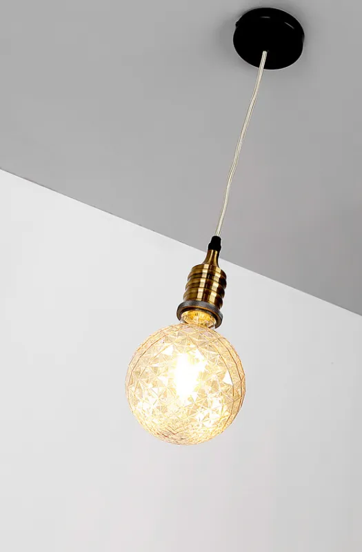 Hit cenowy Zawiesie metalowe czarne/patyna lampa E27 31-04895