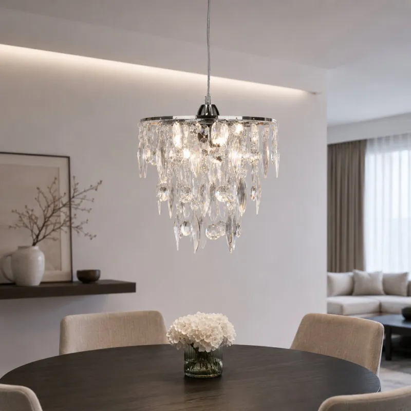 Najlepsza cena Armo Lampa Wisząca Chromowy 1X60W E27
