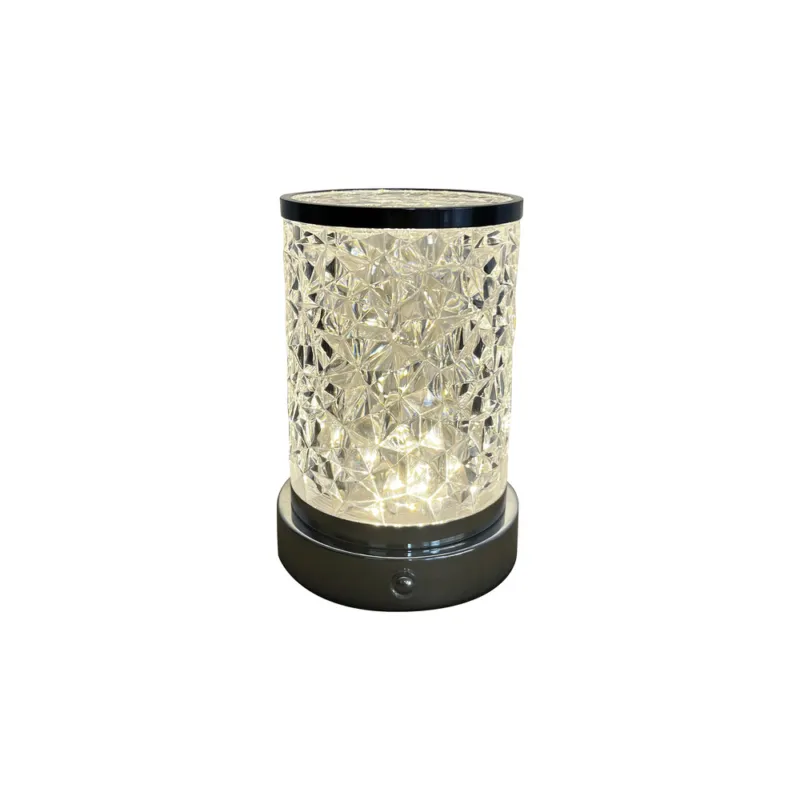 Lampka nocna Brillo srebrna LED dotykowa z usb z regulacją barwy światła Ostatnie sztuki