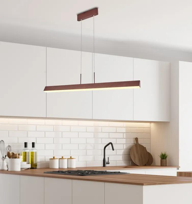 Lampa wisząca LED liniowa COCONUT - minimalistyczna lampa nad stół Wyprzedaż