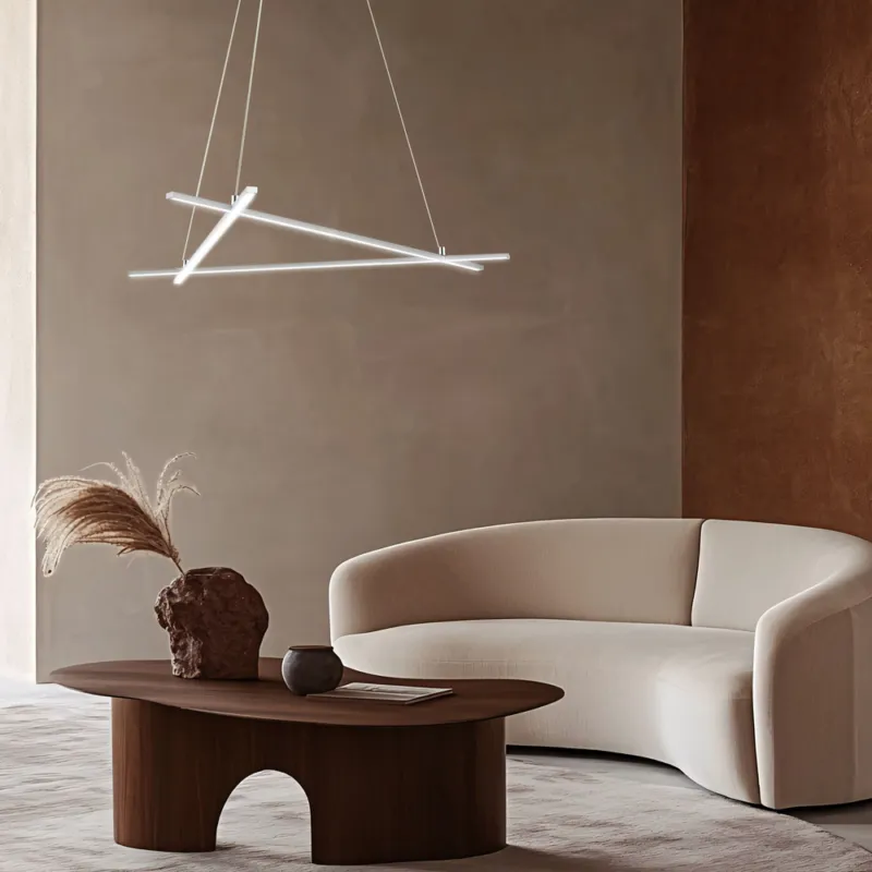 Hit cenowy Lampa wisząca Led ANDROS 3-punktowa - geometryczna lampa w kształcie trójkąta - nowoczesny żyrandol 4000K