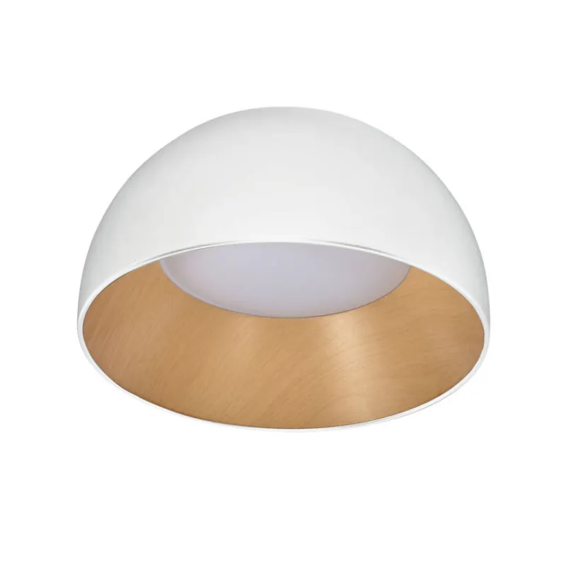 Cena promocyjna Plafon LED Liguria okrągły 35 cm 4000K biało‑drewniany