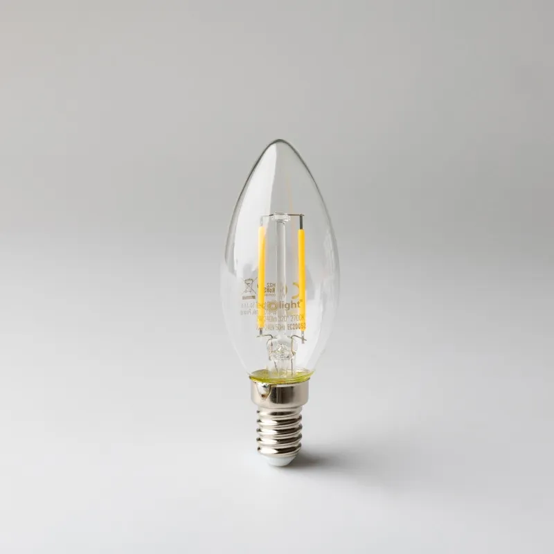 Żarówka LED filament świeczka E14 2W barwa ciepła Oferta limitowana