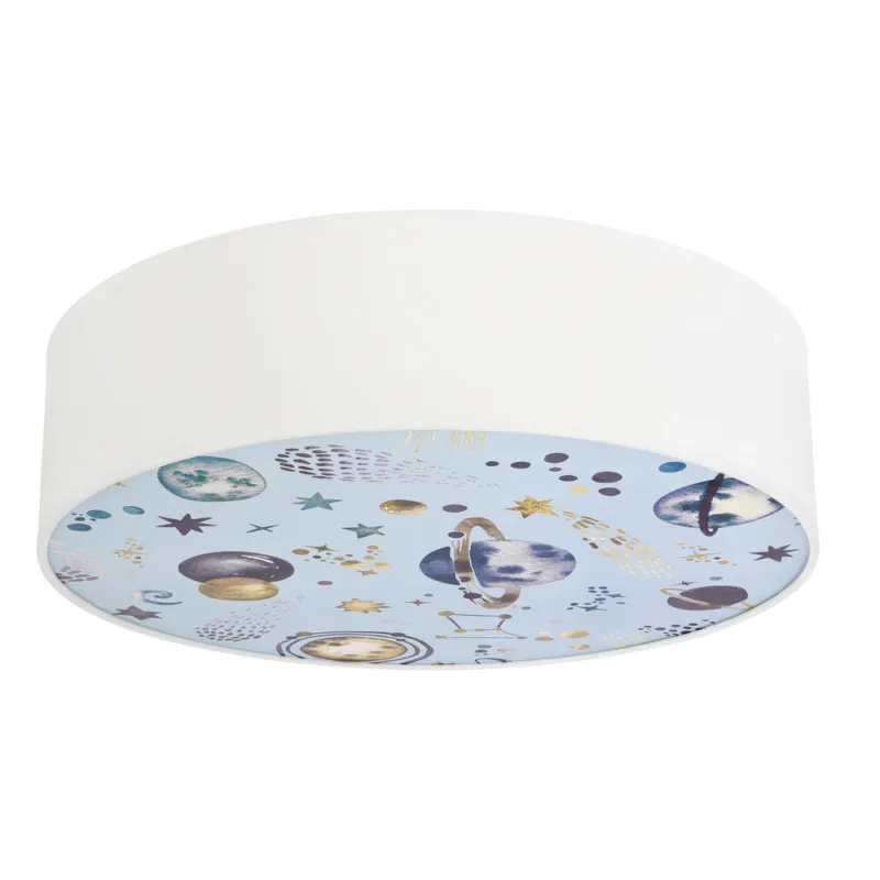 KIDDY lampa sufitowa 38 cm biały 2x40W E27 abażur biały Hit sprzedaży