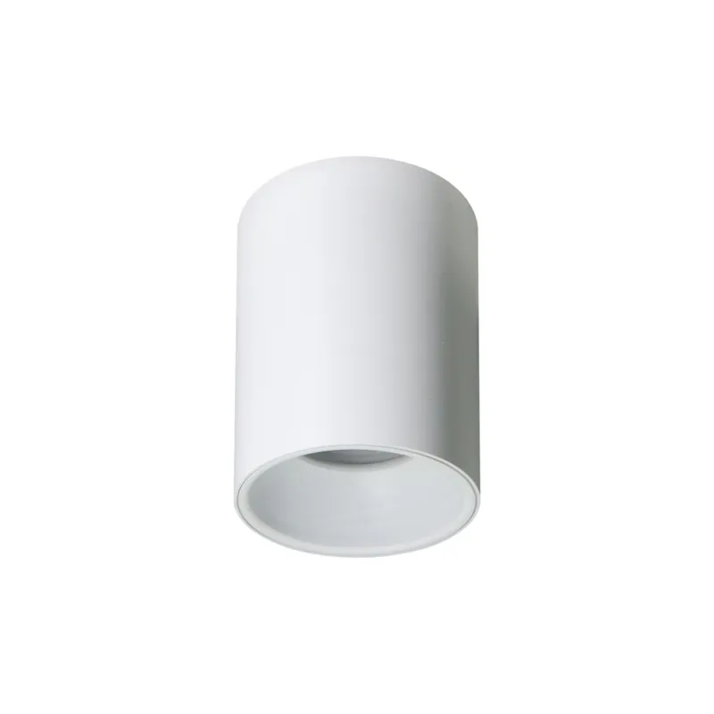 Wybór klientów Lampa sufitowa tuba natynkowa okrągła pojedyncza GU10 aluminium szara