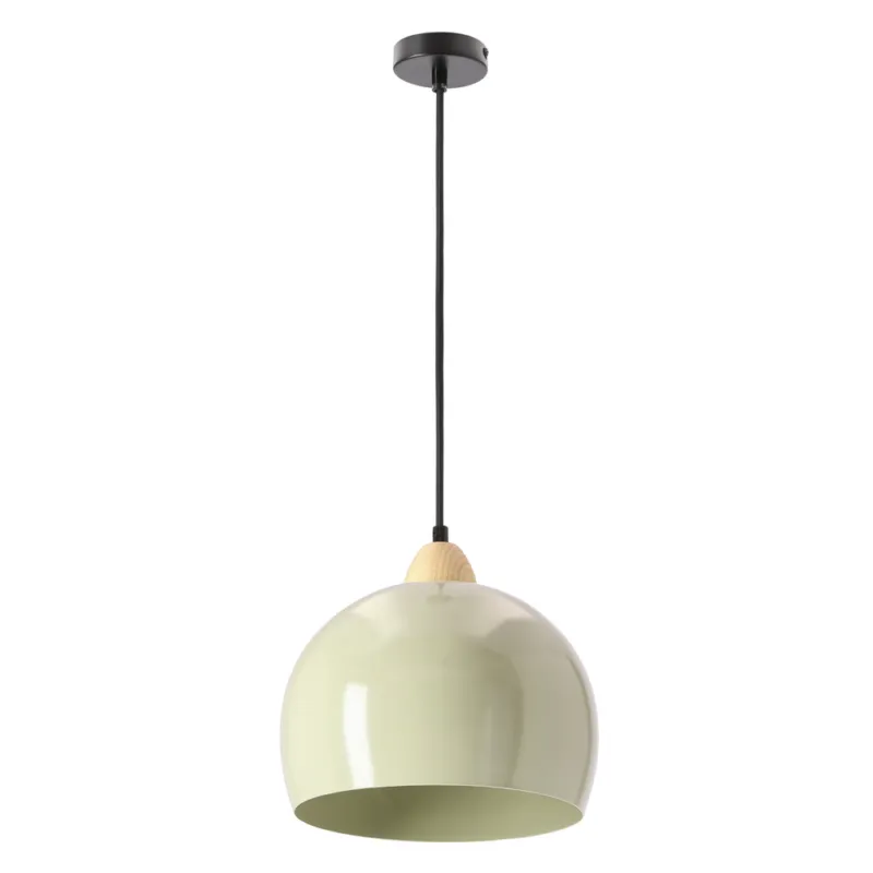 Bestseller Lampa wisząca Monroe kula do salonu zielona E27 klosz aluminiowy