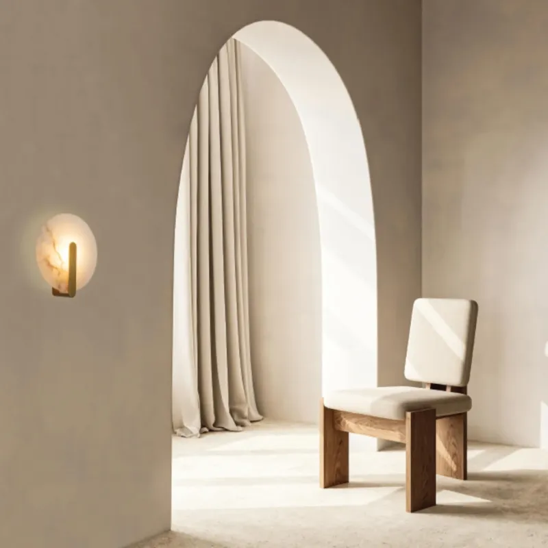 Cena promocyjna Scienna LED LIGHT 5W 3000K ALABASTER BRASS stylowa oprawa scienna z alabastru i mosiadzu 2552 Zambelis