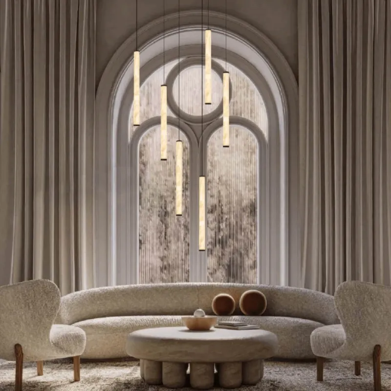 Alabaster Designerska lampa wiszaca LED czarny mat nad sto 2541 Zambelis Kup online