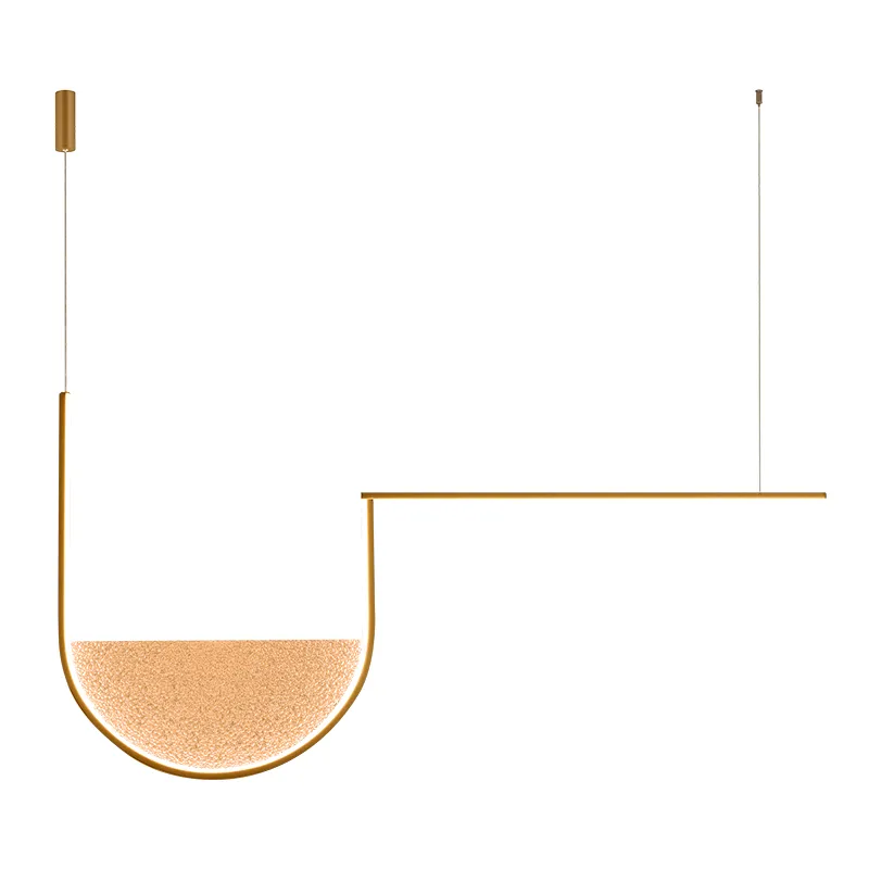 Lampa wiszaca LED LIGHT nowoczesna szampanska oprawa LED 23171 Zambelis Zniżka