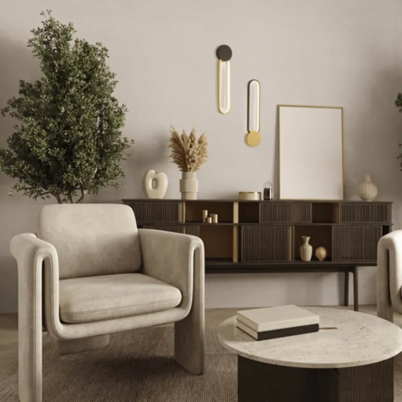 Cena promocyjna Kinkiet LED LIGHT stylowe oswietlenie scienne zoto-czarne 23103 Zambelis