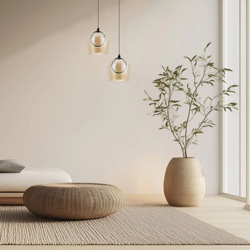 Lampa wiszaca LED LIGHT elegancka czarno-szampanska oprawa do salonu 23079 Zambelis Wyprzedaż