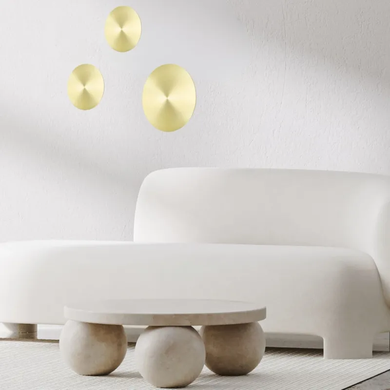 Kinkiet LIGHT LED luksusowa lampa scienna szczotkowany mosiadz 20349 Zambelis Szybka dostawa
