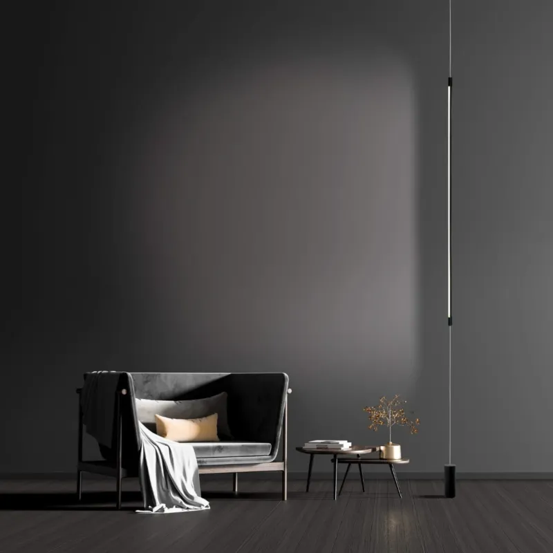 Wyprzedaż FLOOR LED LIGHT elegancka czarna lampa podogowa do salonu 20184 Zambelis