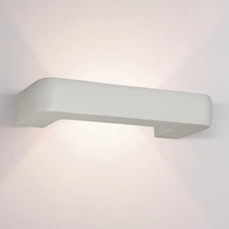 Kinkiet gipsowy G9 minimalistyczna biaa lampa o geometrycznej formie 180026 Zambelis Ostatnia szansa
