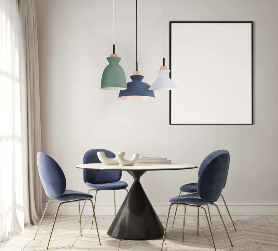 Bezpieczna płatność Lampa wisząca E27 stylowa zielona oprawa wisząca ożywiająca wnętrze 180065 Zambelis