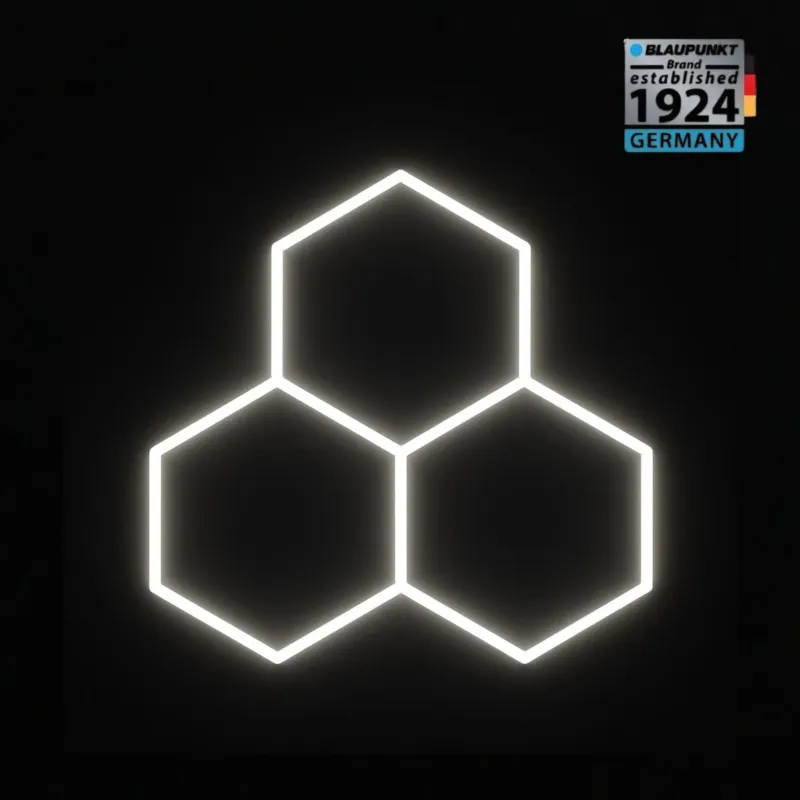 Lampa LED Hexagon 108W geometryczny panel sufitowy led 4000K CRI90 w kształcie plastra miodu HEX-440-Y5-V8-PS1 - Blaupunkt Nowość