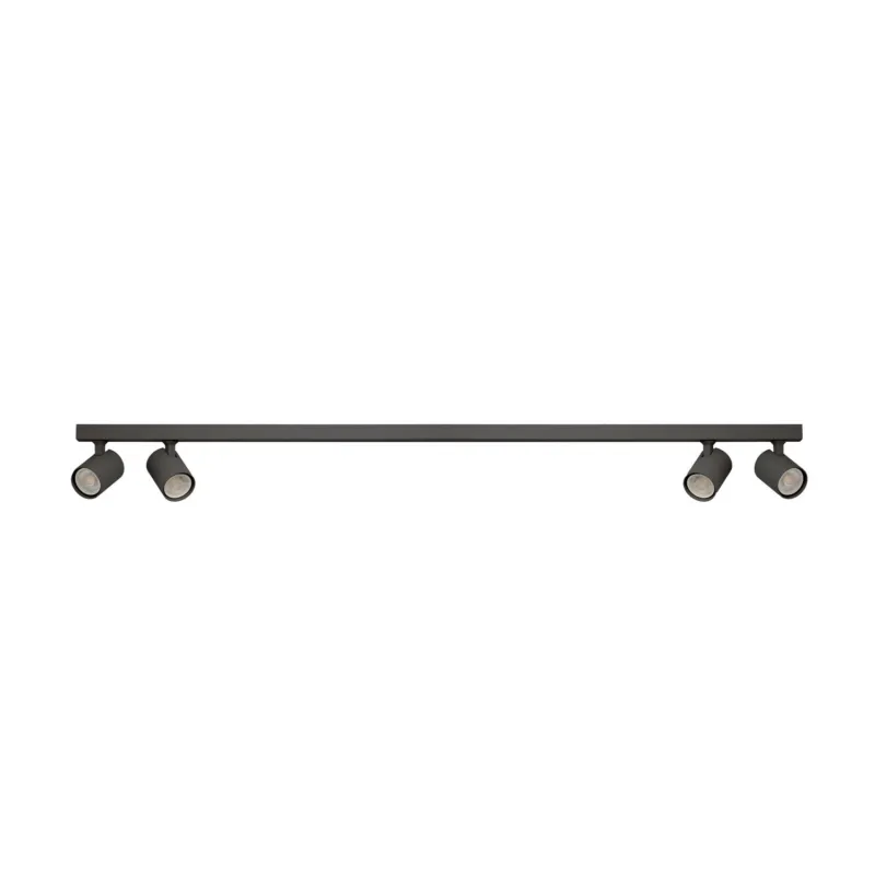 Popularny Azzardo Lampa sufitowa aluminiowa czarna 4-punktowa AZ6653 z serii EXO LINE