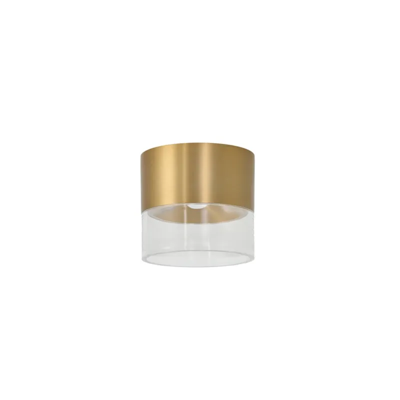 Azzardo Lampa sufitowa aluminiowa złota LED 10cm AZ6551 z serii LIMAN Promocja
