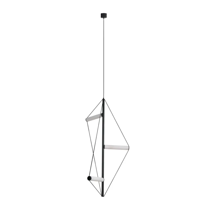 Wysoka jakość Azzardo Lampa wisząca aluminiowa czarna 3-punktowa AZ6535 z serii ORION