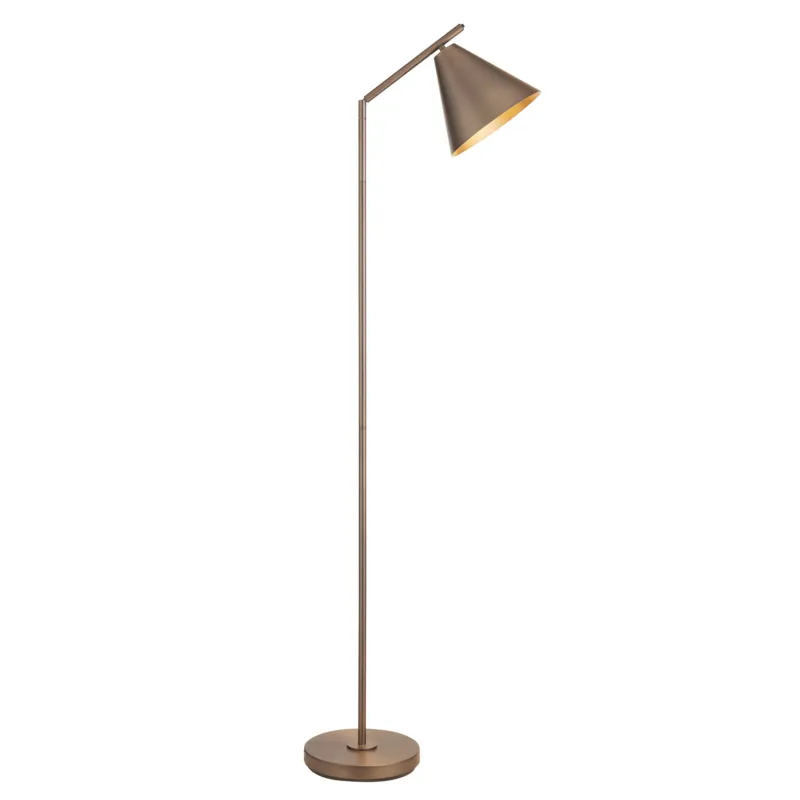 Lampa podłogowa metalowa brązowa regulowana 102895 z serii Cape - Endon Lighting Do wyczerpania zapasów