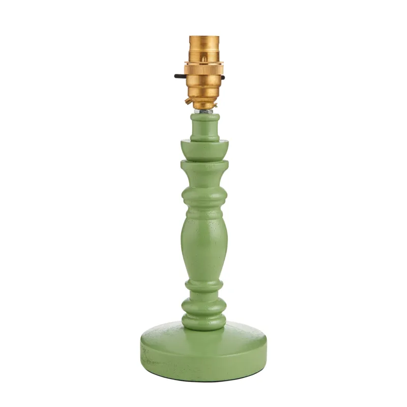 Podstawa lampy stołowej drewniana zielona 27cm 111522 z serii Bibury - Endon Lighting Darmowy zwrot