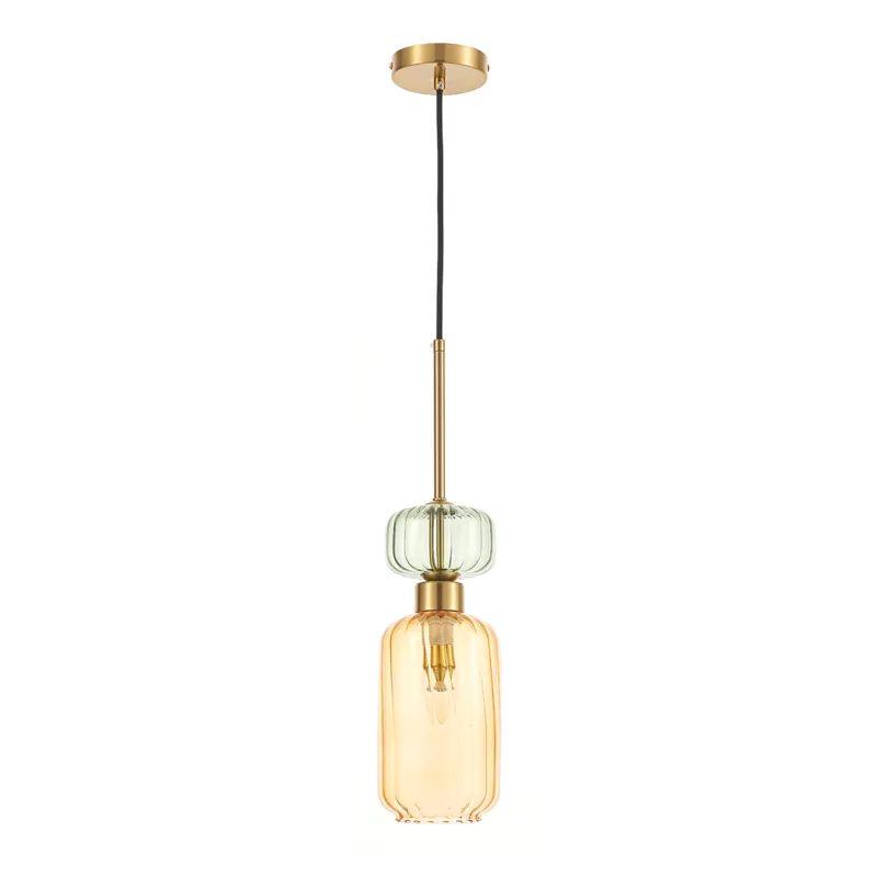 Bezpieczna płatność Lampa wisząca MOLLY AMBER 1xE14 ML1823 - Milagro