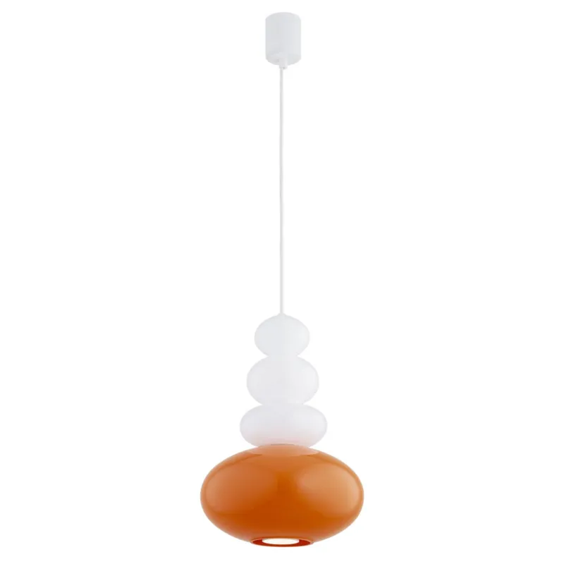 Lampa wisząca DIEGO biały połysk, soczysta pomarańcza 8822 - Argon Bezpieczne zakupy