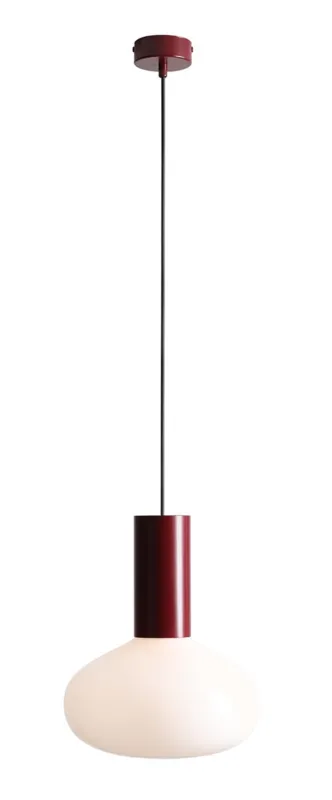Aldex Lampa wisząca bordowa metalowa ze szklanym kloszem 7000G27_M z serii FLO RUBY Oferta