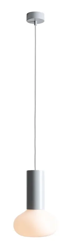 Aldex Lampa wisząca szklana szara 19cm 7000G22_S z serii FLO Okazja