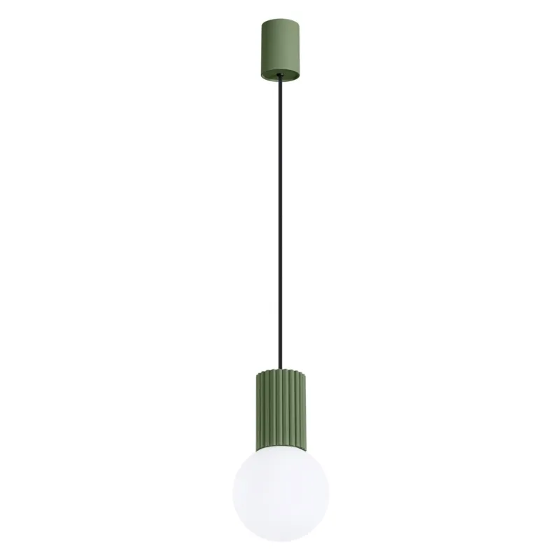 Lampa wisząca HALO 1 zielona oliwka SL.1724 - Sollux Wyjątkowa oferta