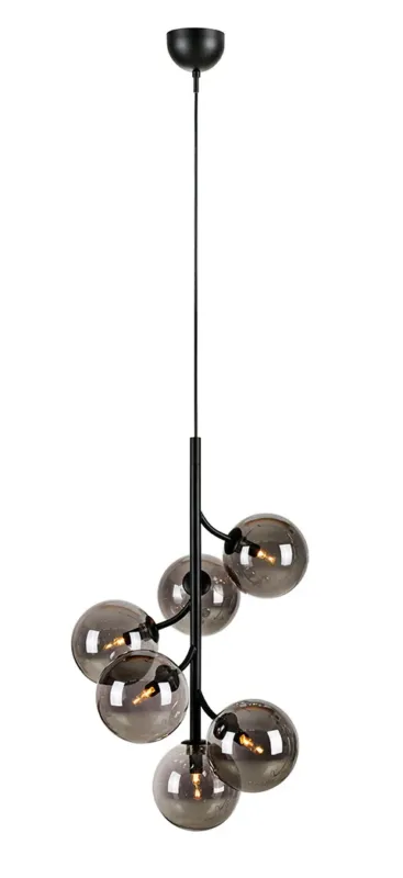 Lampa wisząca CALLISTO 6L Czarny/Przydymiony 108108 - Markslojd Bestseller