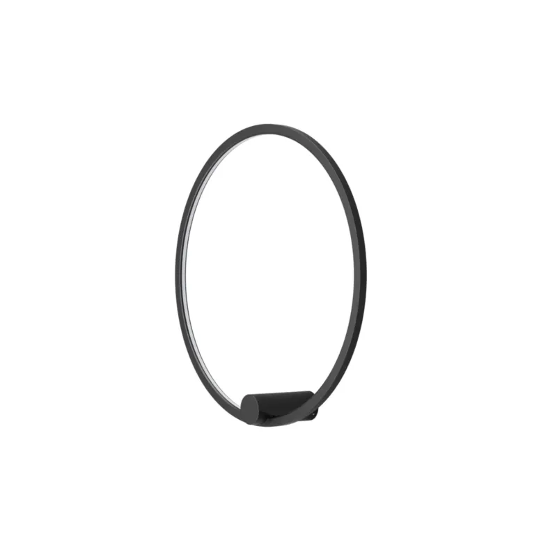 Do wyczerpania zapasów Kinkiet ścienny czarny LED RINGA WALL M WL0116-M-BK - Yaskr