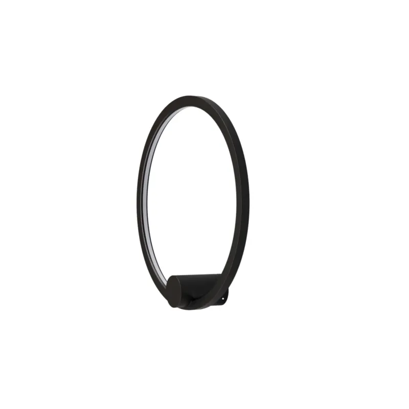 Bezpieczne zakupy Kinkiet ścienny czarny LED RINGA WALL S WL0116-S-BK - Yaskr