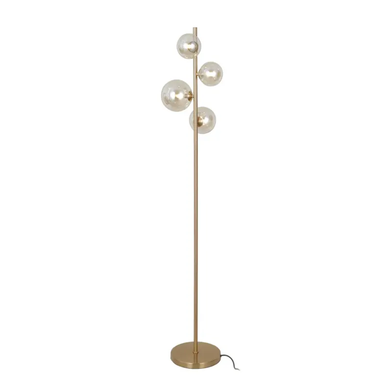 Lampa podłogowa złota stalowa 4-punktowa FL-406007-4-HBR z serii Canello - Lampy Italux Nowy