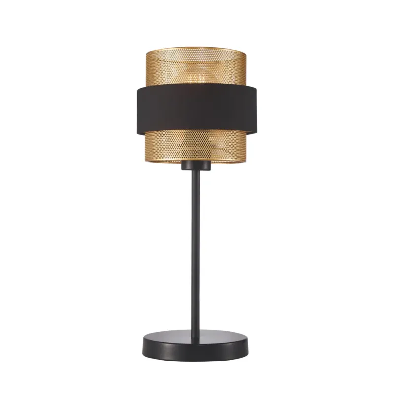 Lampa stołowa stalowa czarno-złota 44cm TB-27467-1-BK-GD z serii Bans - Lampy Italux Cena promocyjna
