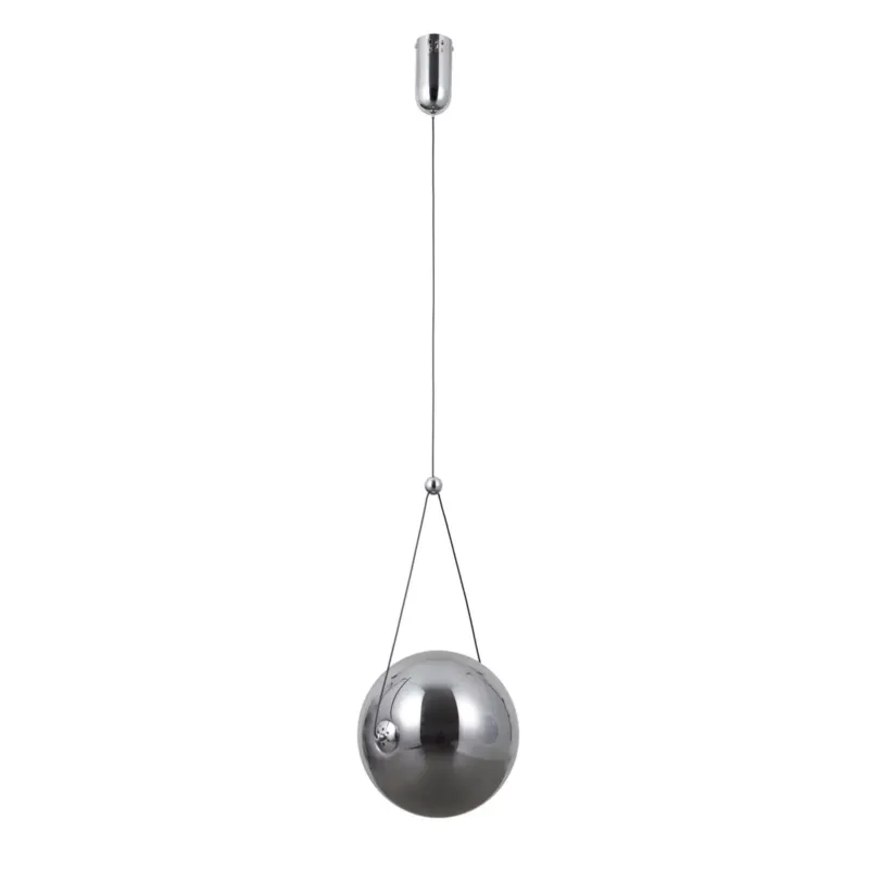 Lampa wisząca chromowana kula LED 25cm PND-34361-L-CH-SG z serii Rastia - Lampy Italux Bestseller