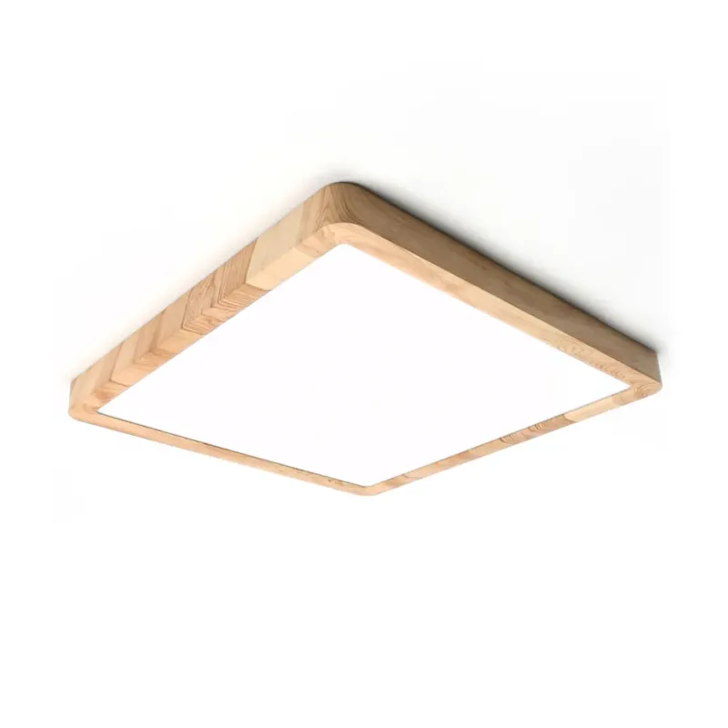 Plafon LED kwadratowy drewnopodobny 30cm PLF-63827-300L-24W-WO z serii OLBIS - Lampy Italux Ekspresowa dostawa
