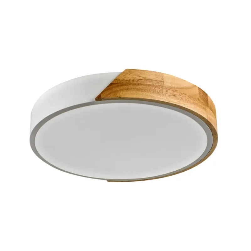 Oferta czasowa Plafon LED okrągły biały z drewnem 32cm PLF-13186-WH-WO z serii Nastro - Lampy Italux
