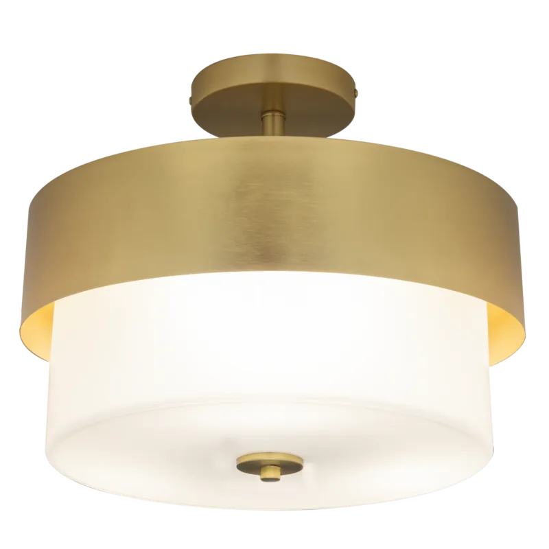 Bezpieczne zakupy Plafon metalowy złoty z białym kloszem 40cm C03999BR z serii CORK - Cosmo Light
