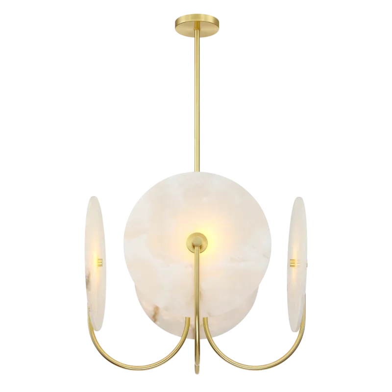 Lampa wisząca mosiężna z mlecznymi kloszami P04814BR z serii MODENA - Cosmo Light Taniej