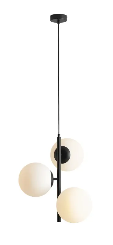 Tylko do końca tygodnia Aldex Lampa wisząca metalowa czarna 3-punktowa 1120E1_M z serii FIN