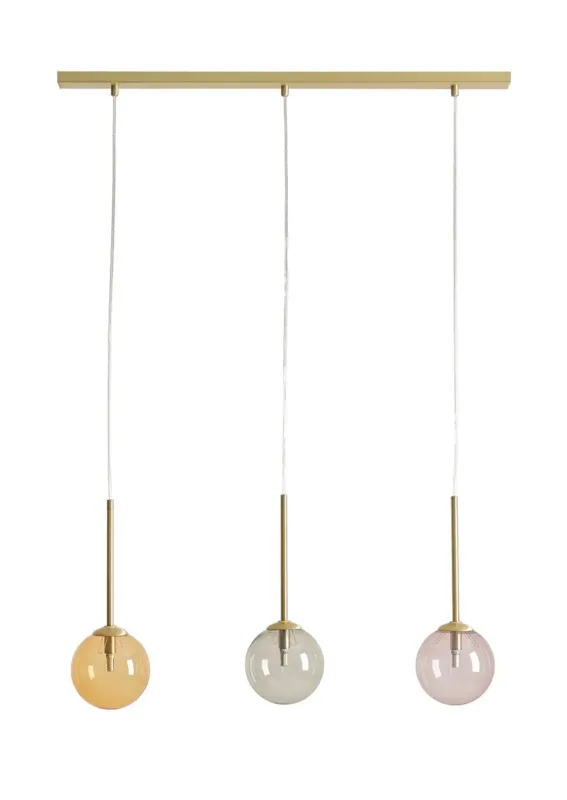 Aldex Lampa wisząca mosiężna szklana 3-punktowa 1119E_40 z serii BOSSO Oferta