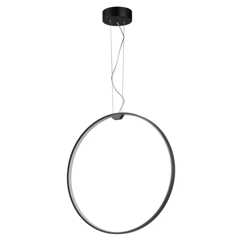 Hit sprzedaży Lampa wisząca ACIRCULO led czarna 60 cm ST-10453P-D600A black - Step Into Design