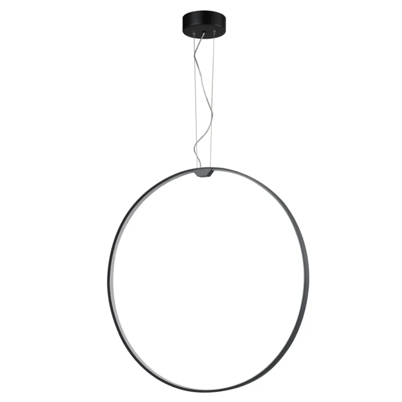 Hit sprzedaży Lampa wisząca ACIRCULO led czarna 74 cm - ST-10453P-D740A black - Step Into Design