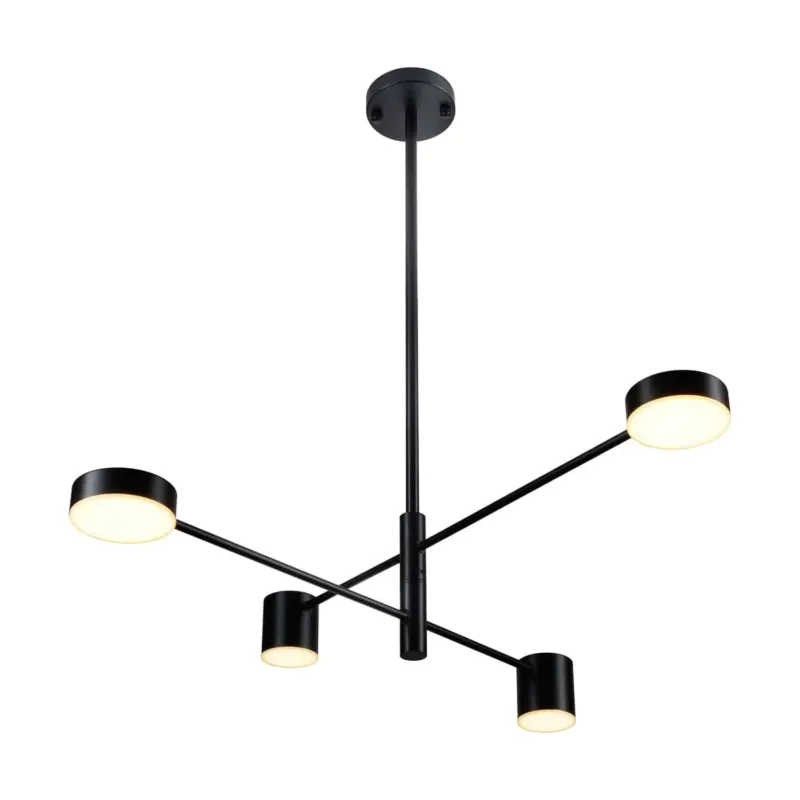 Cena promocyjna Lampa wisząca CLEX - 4P LED czarna 100 cm - ST-8102P-4 - Step Into Design