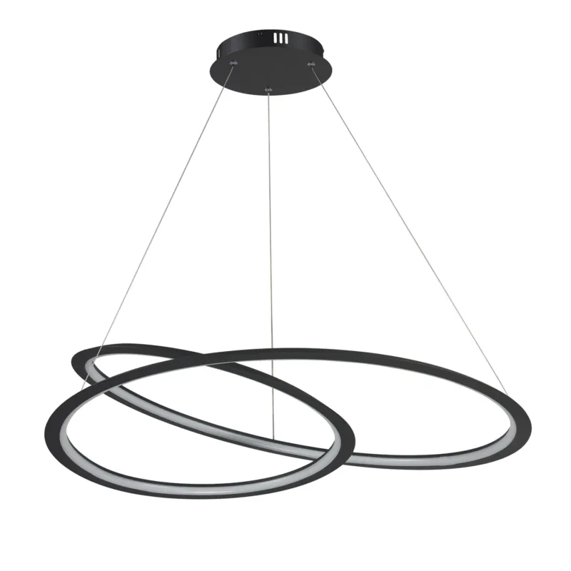 Lampa wisząca SPIRELLO ledowa czarna 80 cm - ST-8826P/B - Step Into Design Wysoka jakość