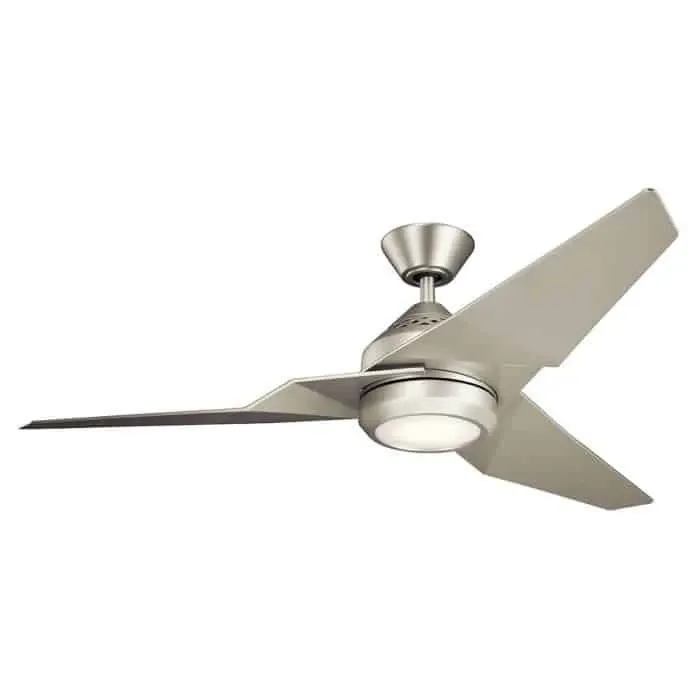 Wentylator sufitowy z oświetleniem LED srebrny 152cm KLF-JADE-60-BN z serii JADE - Elstead Lighting Nowy