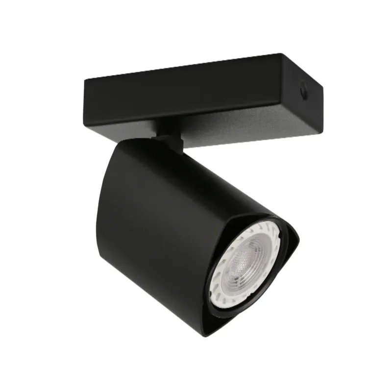 Kup online Reflektor sufitowy metalowy czarny regulowany SPL-31970-1B-BK z serii Merusa - Lampy Italux
