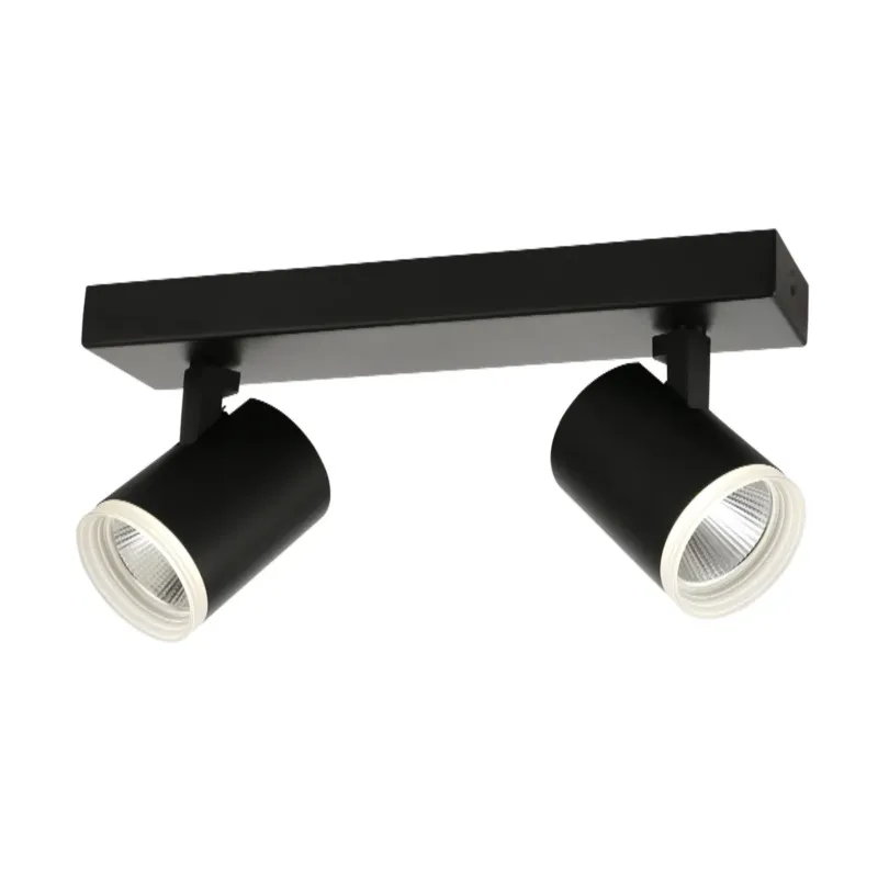 Taniej Reflektor sufitowy dwupunktowy czarny metalowy SPL-31991-2B-BK z serii HELVIA - Lampy Italux